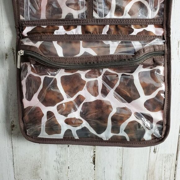 Pink Animal Print Hanging Toiletry Bag - Picture 8 of 8